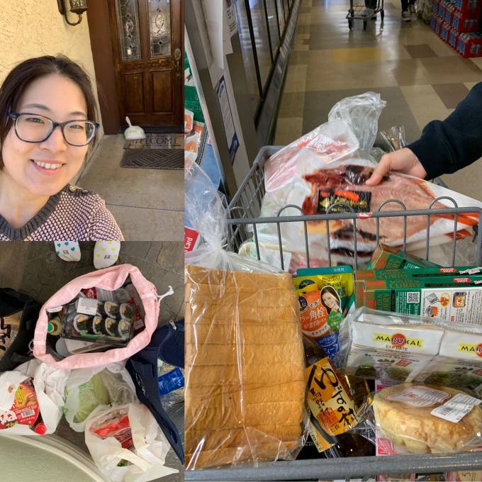buying grocery at japanese market